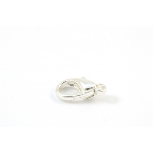 LOBSTER CLAW CLASP 10MM SILVER PLATED